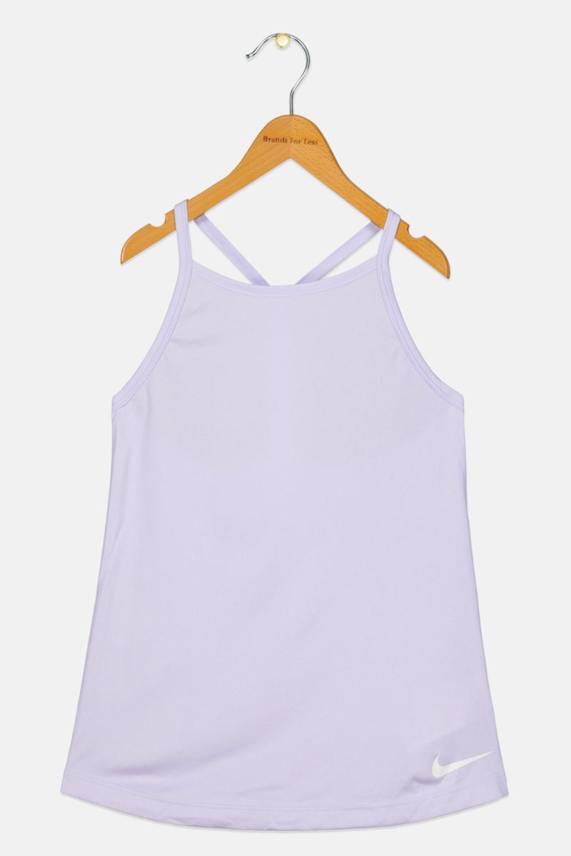 Nike Kids Girl Dri Fit Sleeveless Training Top, Lavender - Image 1