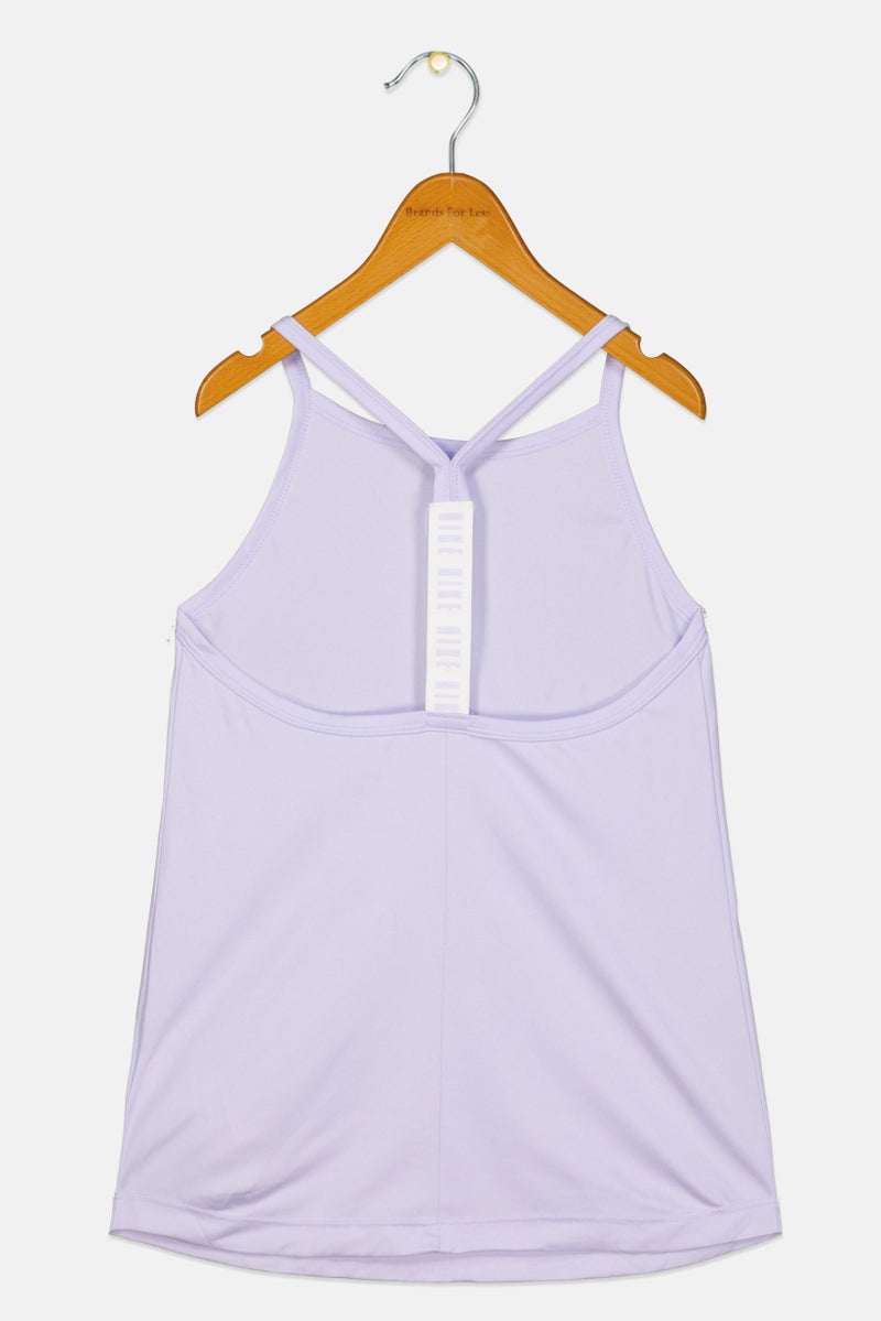 Nike Kids Girl Dri Fit Sleeveless Training Top, Lavender - Image 2