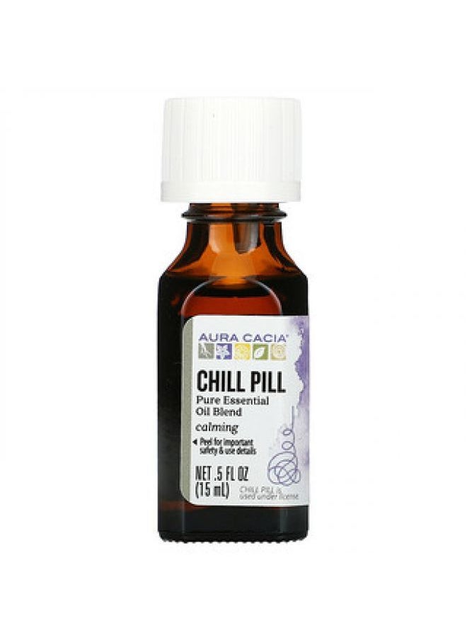 Aura Cacia Aura Cacia Pure Essential Oil Blend Chill Pill 0.5 fl oz 15 ml 