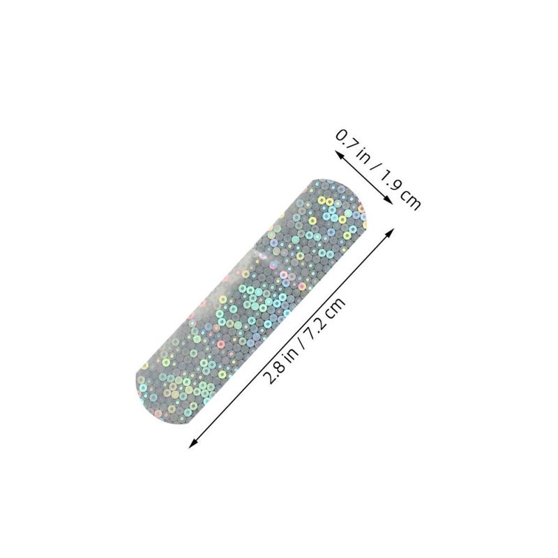 35pcs Waterproof Cartoon Glitter Bandages Sparkly Adhesive Strips for Scrapes Cuts Breathable Care - Image 3