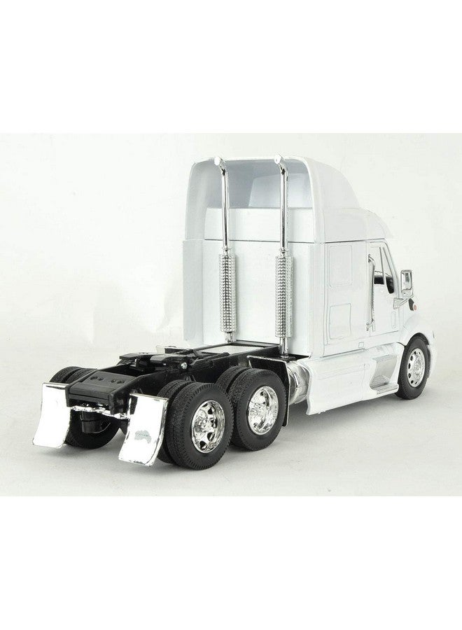 NewRay New Ray Toys New 1:32 Newray Truck & Trailer Collection Peterbilt 387 Trailer Semi Plain White Diecast Model - Image 3