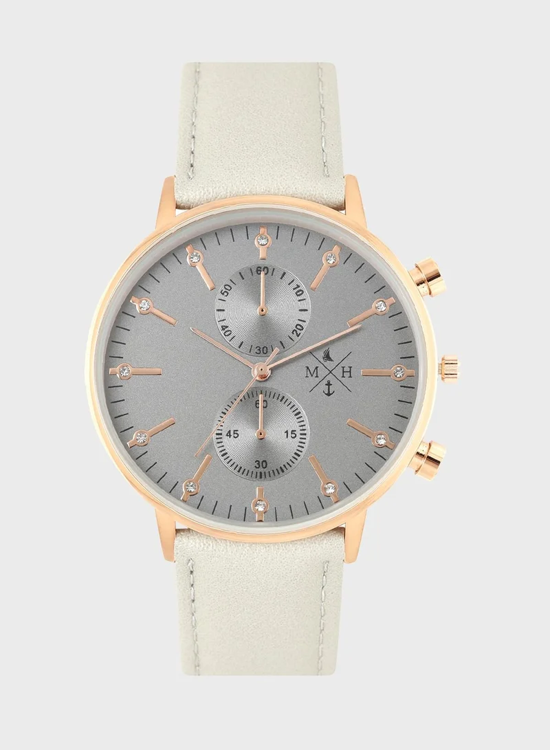 Mast & Harbour Round Analog Watch