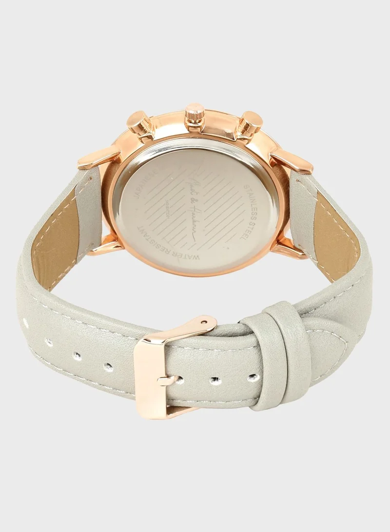 Mast & Harbour Round Analog Watch