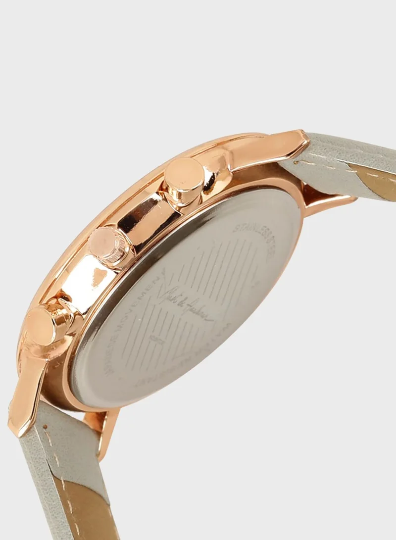 Mast & Harbour Round Analog Watch