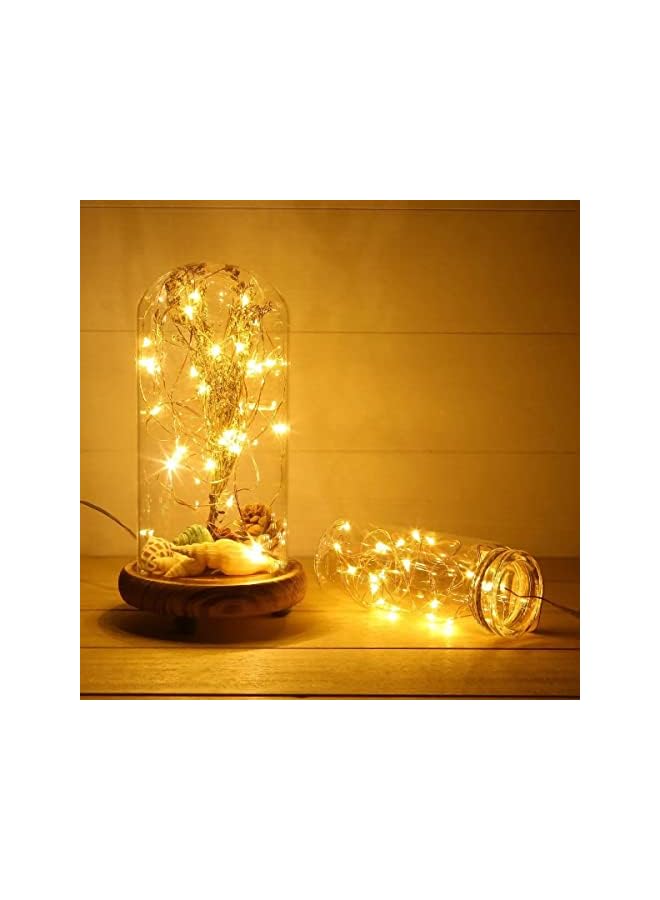 The Bros LED Fairy String Lights, Waterproof Copper Wire String Lights, 8 Modes 66 Feet 200 LED with Remote Control, for Garden Home Party Wedding Festival Decorations, Warm White  - Image 2