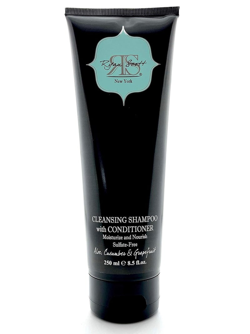 Ryan Scott SulfateFree Cleansing Shampoo with Conditioner made with Aloe and Natural Oils Aloe Cucumber  Grapefruit Fragrance 85 fl oz