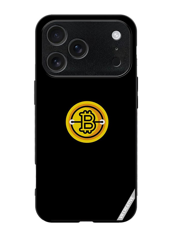 VR CREATIVE Protective Case Cover For Apple iPhone 17 Pro Max Bitcoin Design Multicolour