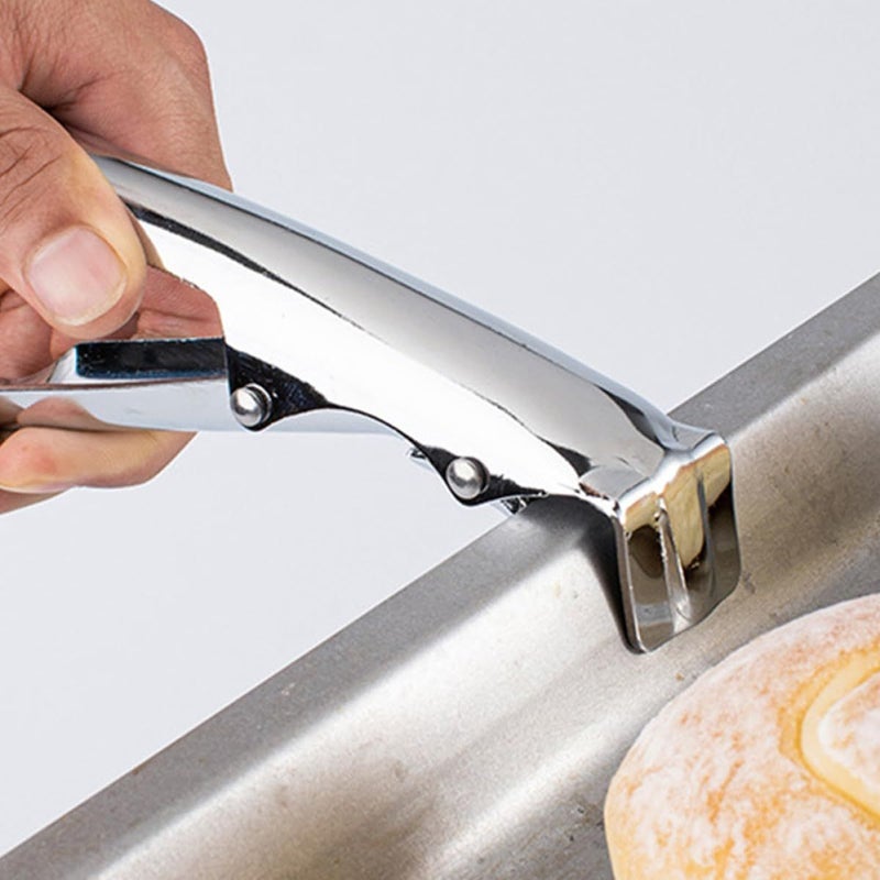 Stainless Steel Heat Resistant Bowl Gripper Anti Slip Plate Clamp Kitchen Tool Random Color - Image 5