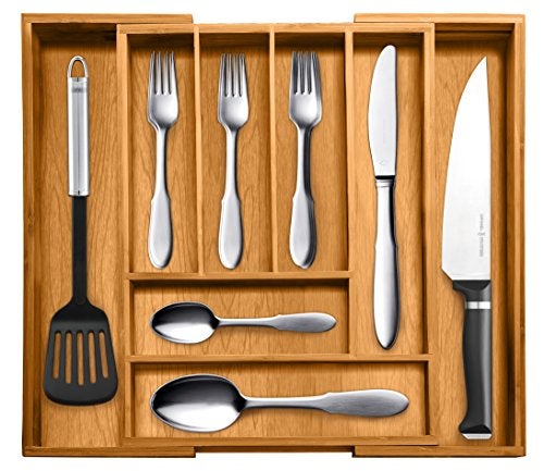 Bellemain Bellemain Top Rated  100% Pure Bamboo Expandable, Utensil - Cutlery and Utility Drawer Organizer-2 Year Warranty  - Image 1