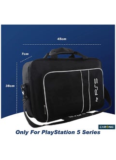 CARONIC Storage Bag Travel Protective Case Handbag Shoulder compatible With PS5 Console Storage Package  - Image 2
