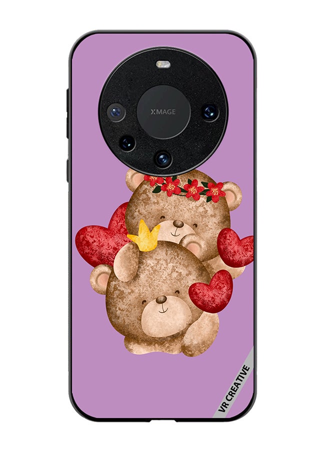 VR CREATIVE Protective Case Cover For Huawei Mate 60 Bear Love Design Multicolour - Image 1