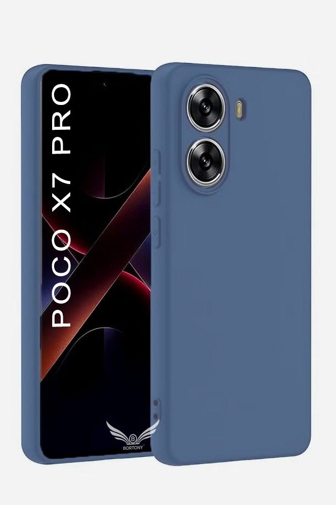 BORTONY Xiaomi Poco X7 Pro 5G Case Cover Premium Silicone Shockproof Protective Case Anti-Scratch with Inner Microfiber Lining Cover For Xiaomi Poco X7 Pro 5G - Image 1