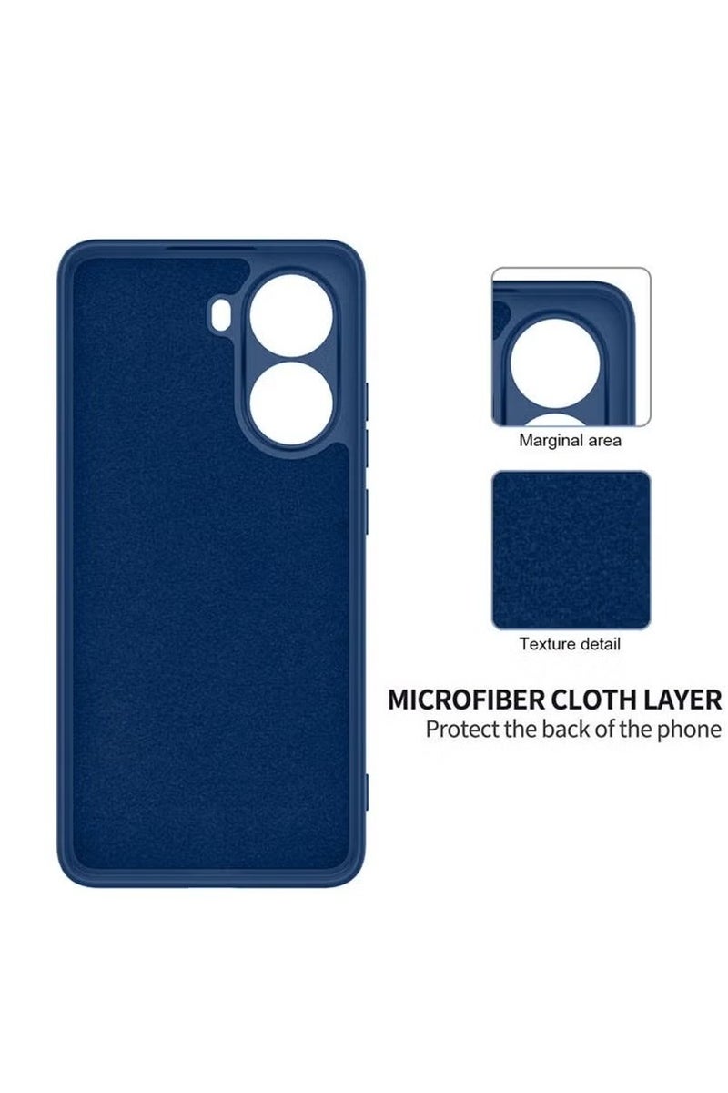 BORTONY Xiaomi Poco X7 Pro 5G Case Cover Premium Silicone Shockproof Protective Case Anti-Scratch with Inner Microfiber Lining Cover For Xiaomi Poco X7 Pro 5G - Image 4