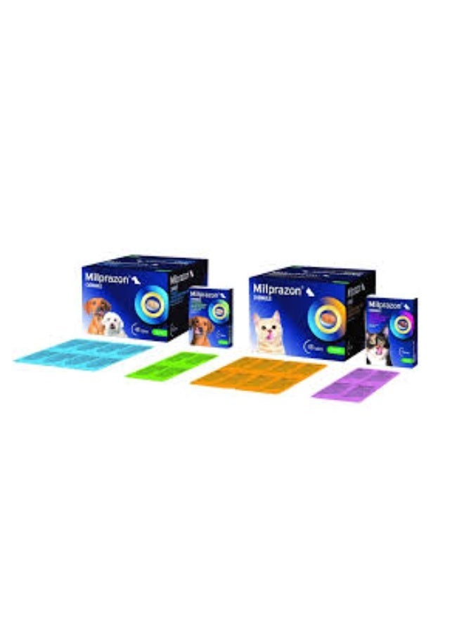 KRKA Milprazon, Chewable Deworming Tablets Easy Oral Protection for Small Cats & Kittens, Strip (4 Tablets 4 mg/10 mg) From Varmacy - Image 2