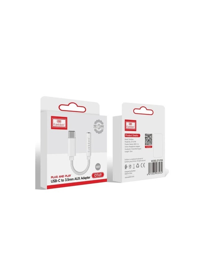 Earldom Type-C To 3.5mm Aux Adapter OT-69 - Image 3