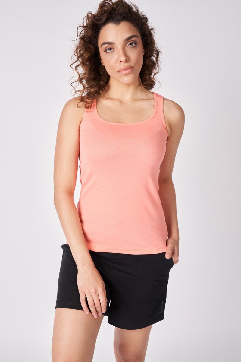 Defy's Women's 100% Cotton Wide Strap T-Shirt  - Image 1