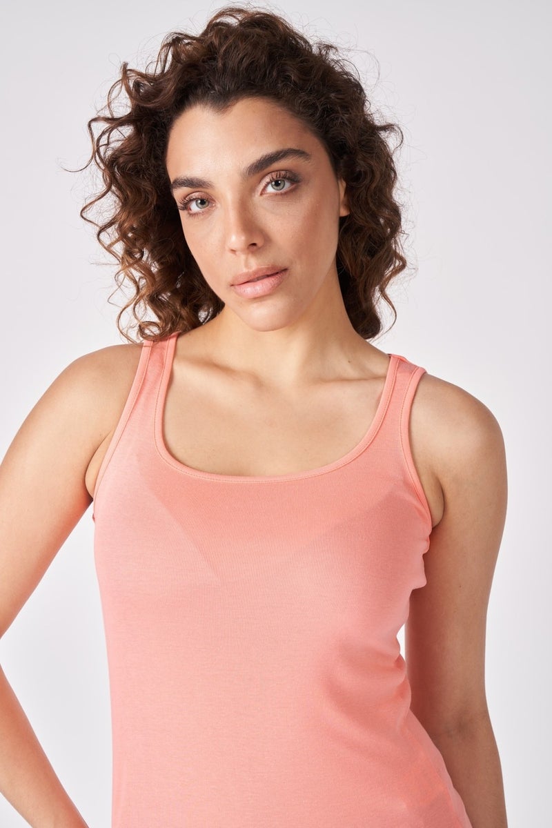 Defy's Women's 100% Cotton Wide Strap T-Shirt  - Image 3