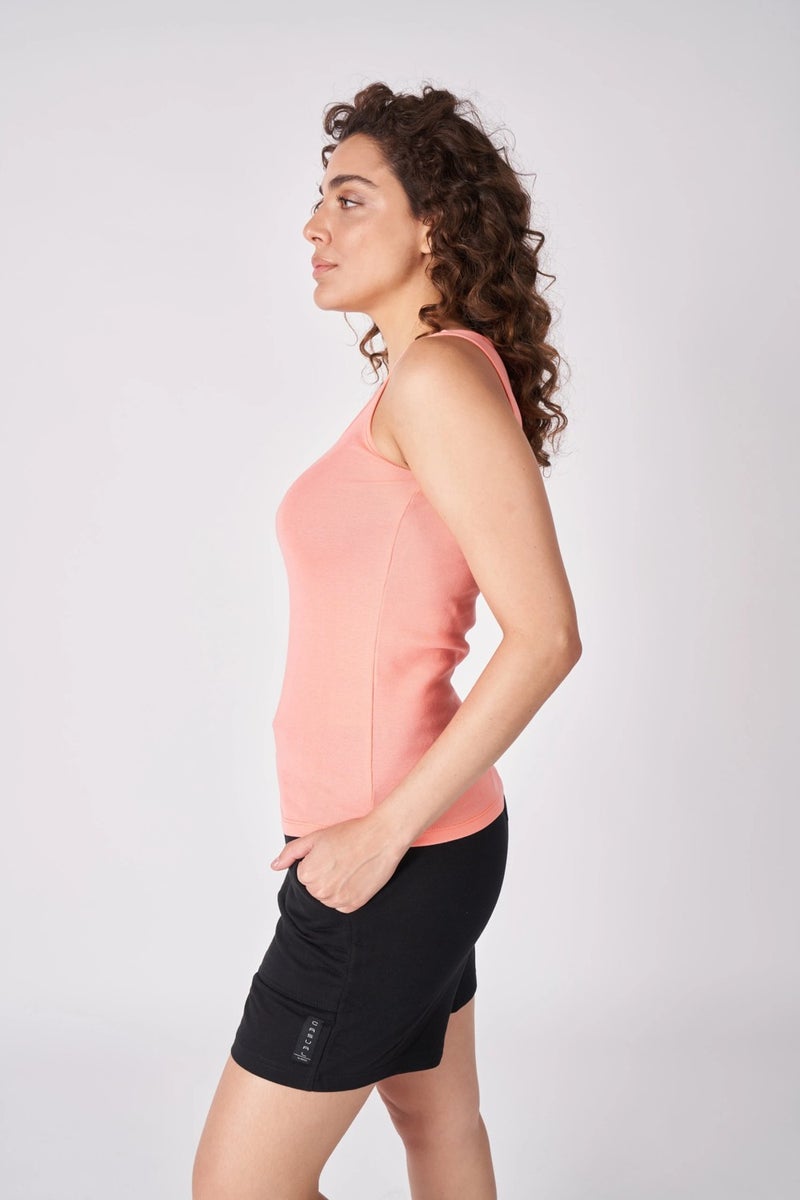 Defy's Women's 100% Cotton Wide Strap T-Shirt  - Image 2