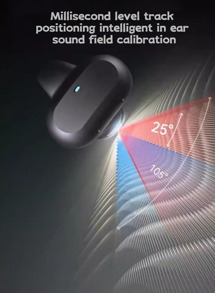 Bone Conduction Bluetooth Earphones With Gas Sensing, True Wireless Motion, No in Ear Clip Type Excellent Edition: White - Image 4