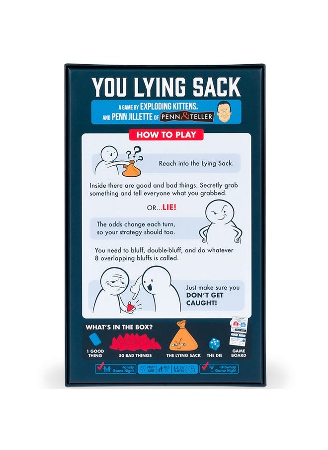 Exploding Kittens LLC Exploding Kittens You Lying Sack An Honest To Goodness Game About Lying - Outsmart Your Opponents In This Fun Game For Adults Teens & Kids - Fun Family Games  - Image 5