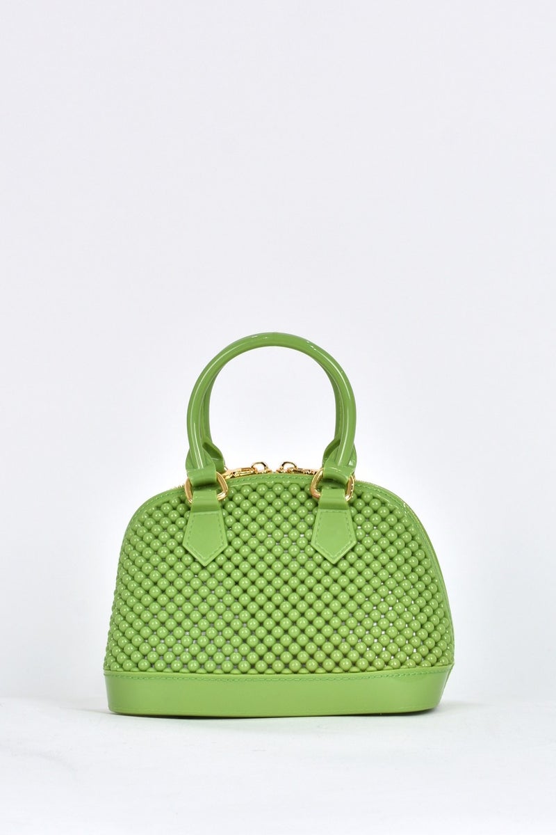 Elatae Women's Shoulder Strap Silicone Crossbody Bag Green 26565  - Image 1