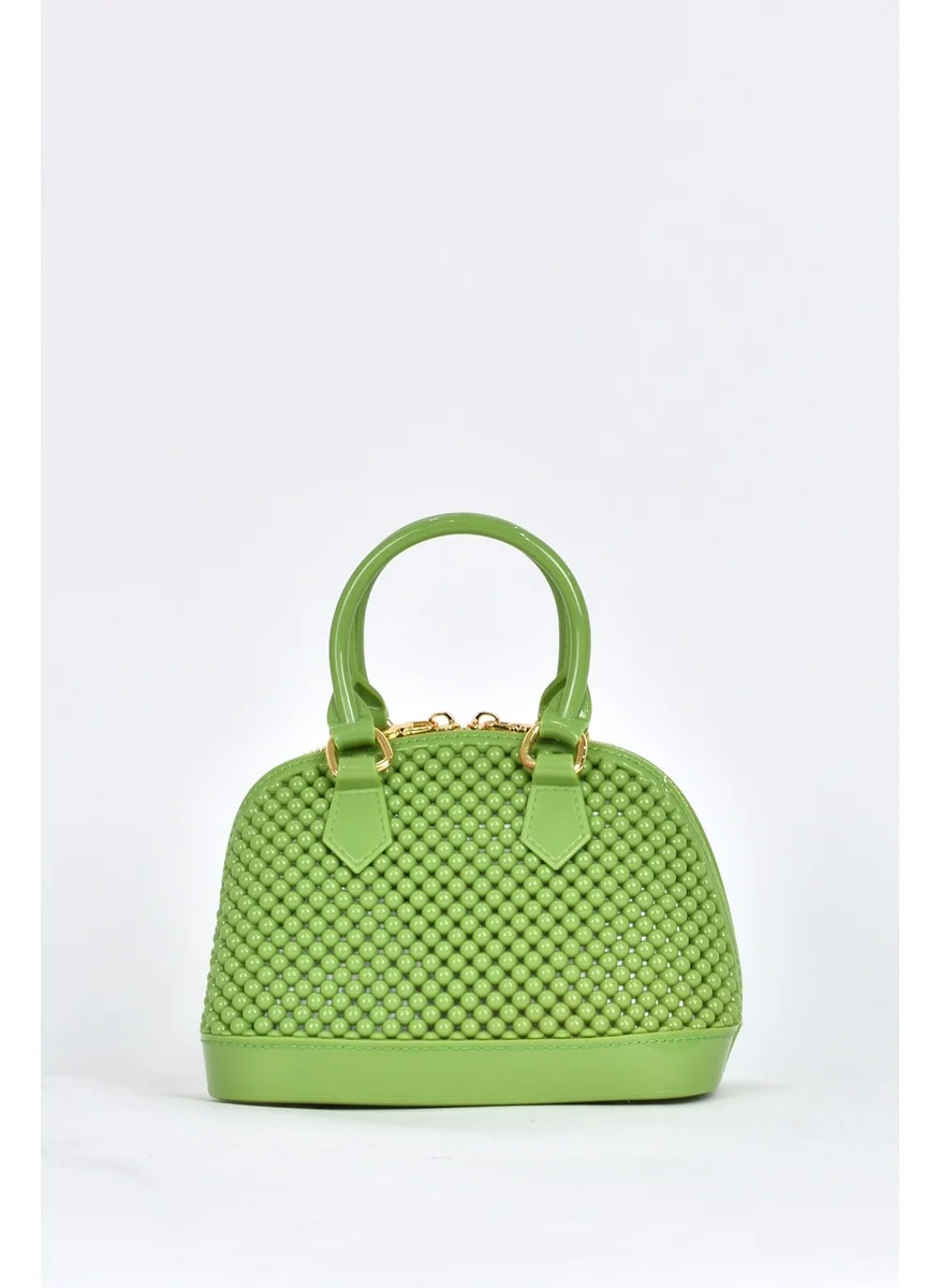 Elatae Women's Shoulder Strap Silicone Crossbody Bag Green 26565