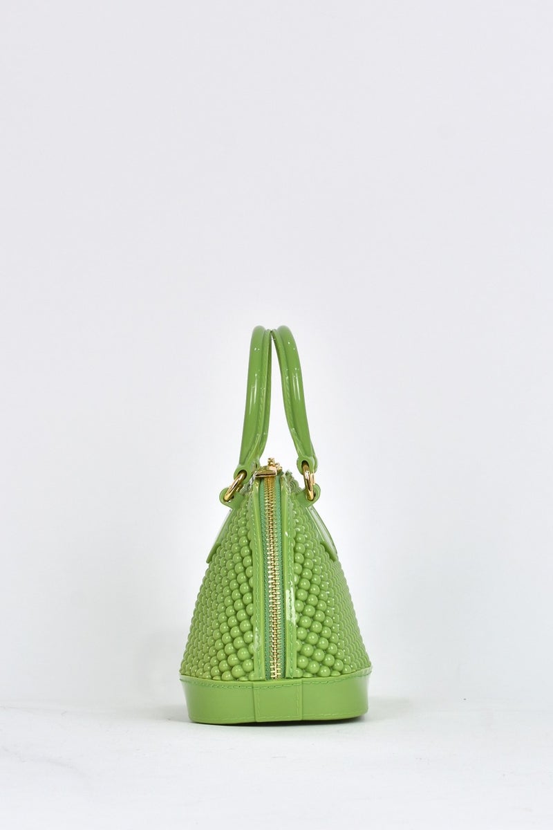 Elatae Women's Shoulder Strap Silicone Crossbody Bag Green 26565  - Image 4