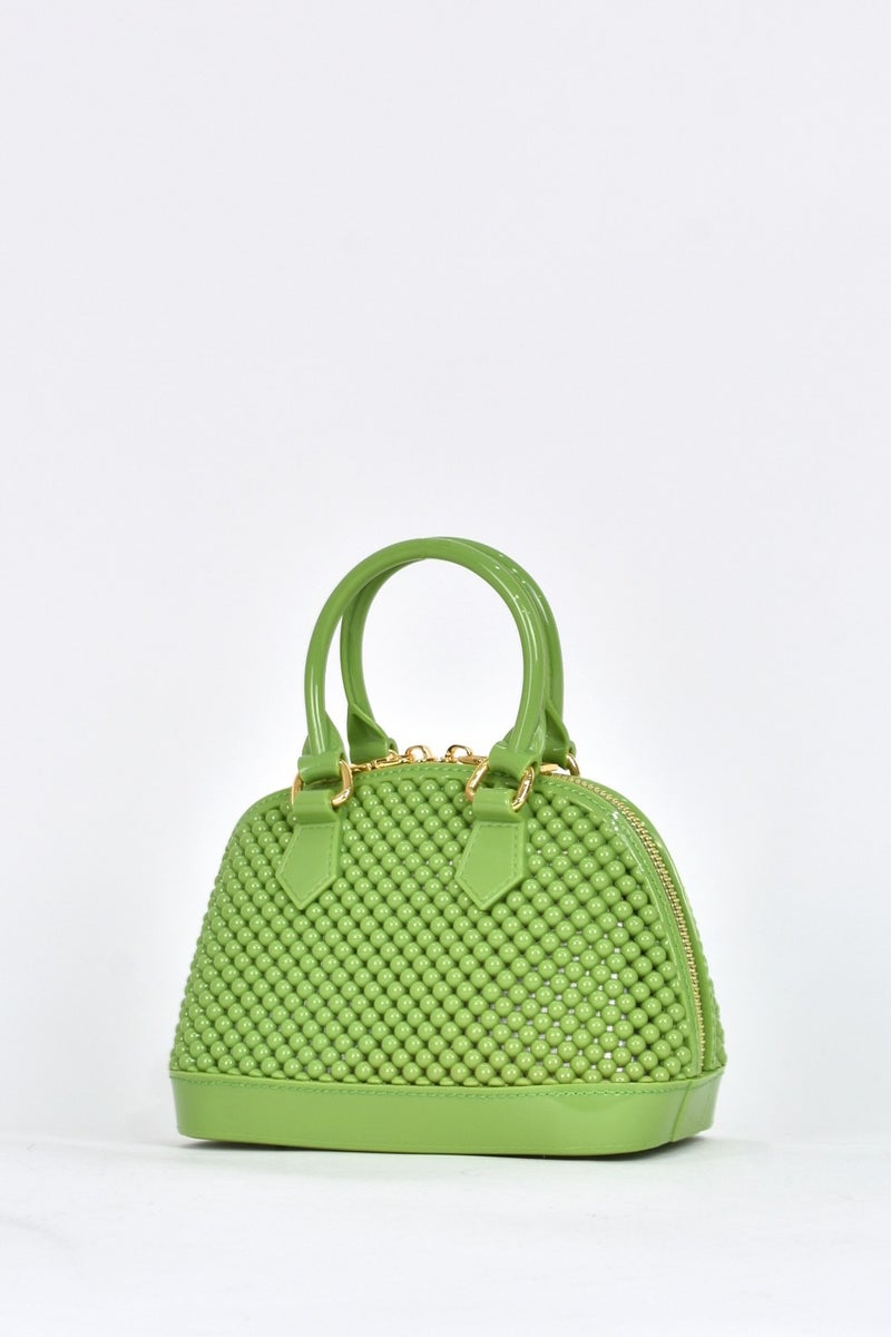 Elatae Women's Shoulder Strap Silicone Crossbody Bag Green 26565  - Image 5