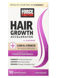 Force Factor Hair Growth Accelerator 90 Vegetable Capsules 