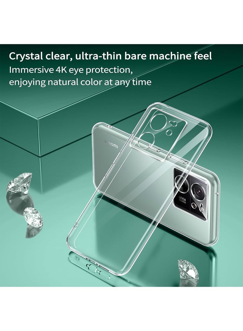 Techie Xiaomi 13T / Xiaomi 13T Pro TPU Soft Corner Ultra Slim Clear Case Shockproof Anti Fingerprint Transparent Protective Back Cover - Image 2