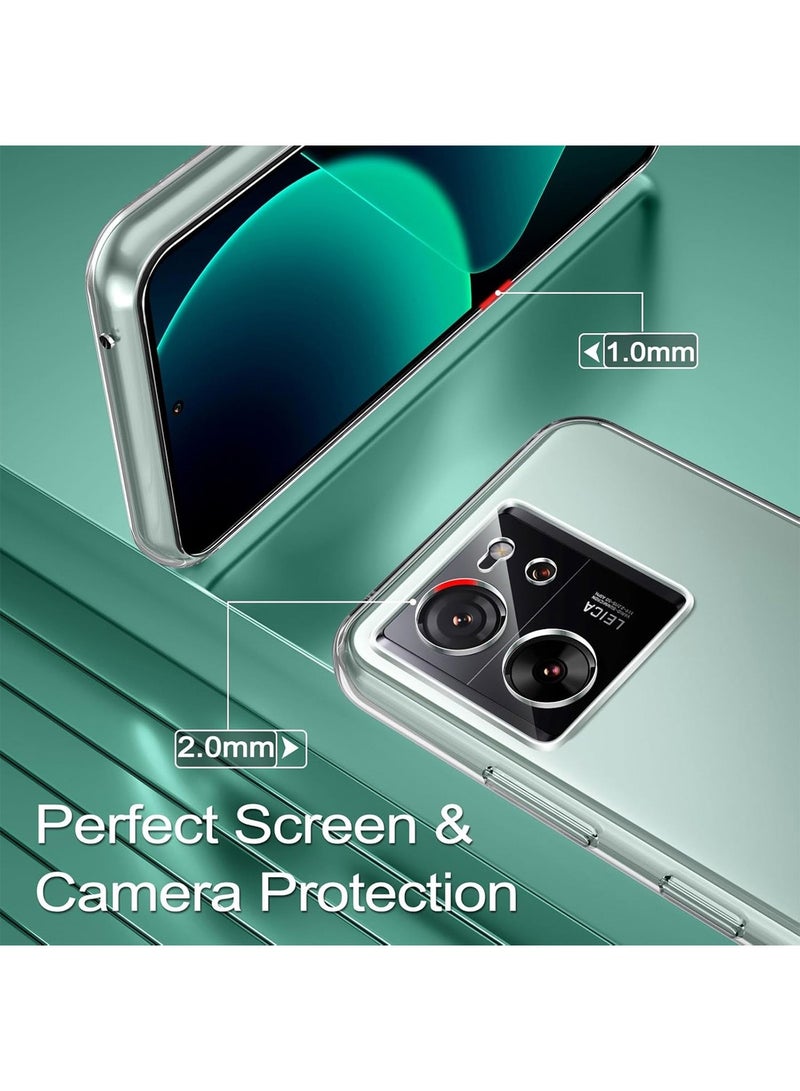 Techie Xiaomi 13T / Xiaomi 13T Pro TPU Soft Corner Ultra Slim Clear Case Shockproof Anti Fingerprint Transparent Protective Back Cover - Image 3