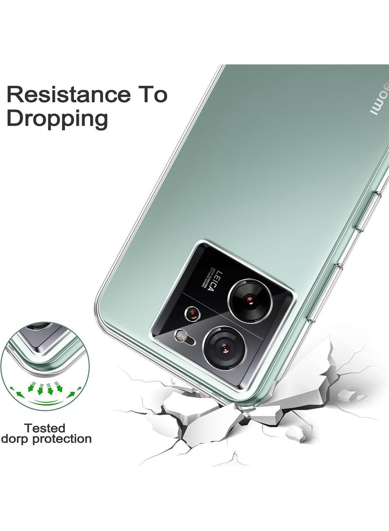Techie Xiaomi 13T / Xiaomi 13T Pro TPU Soft Corner Ultra Slim Clear Case Shockproof Anti Fingerprint Transparent Protective Back Cover - Image 5