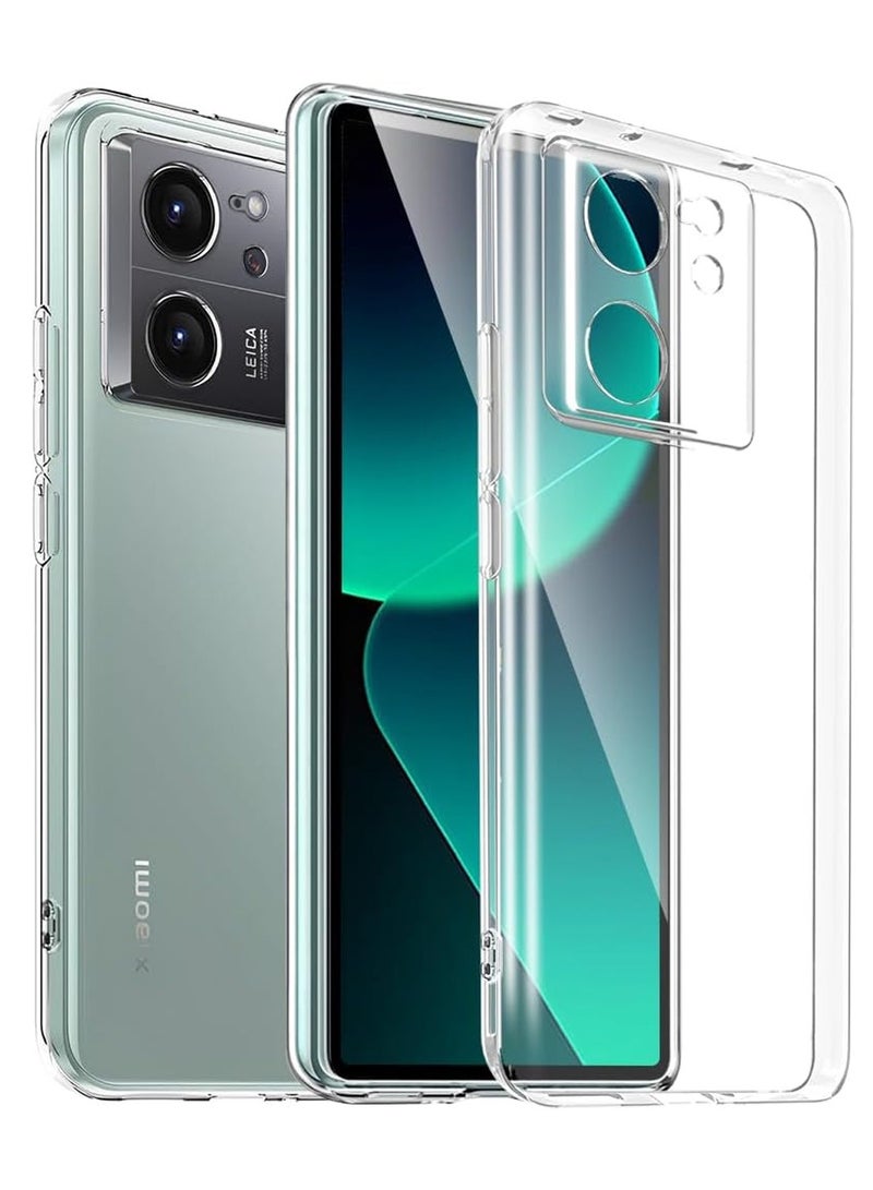Techie Xiaomi 13T / Xiaomi 13T Pro TPU Soft Corner Ultra Slim Clear Case Shockproof Anti Fingerprint Transparent Protective Back Cover - Image 1