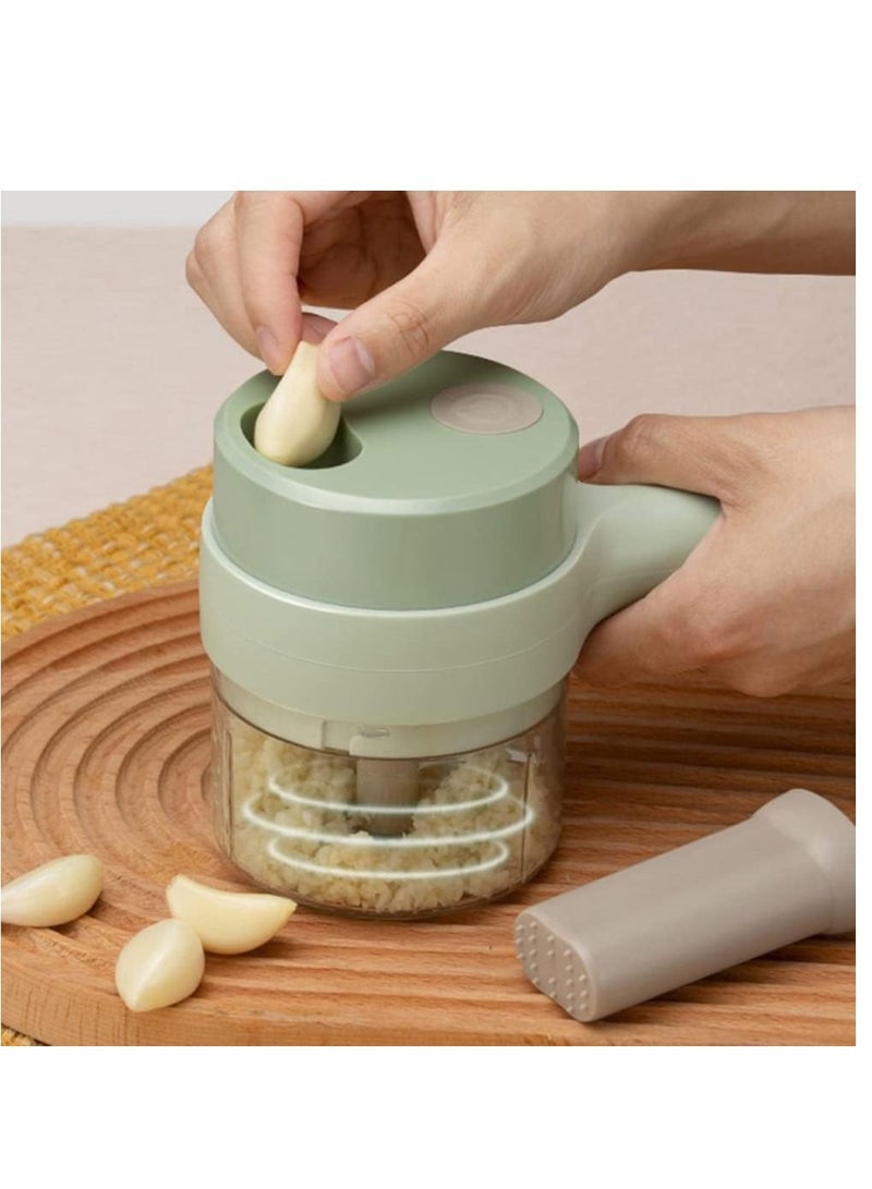 4 in 1 Handheld Electric Vegetable Cutter Set, Vegetable Chopper, Garlic Slicer, Onion Chopper, Electric Food Chopper, Mini Food Slicer and Chopper  - Image 3