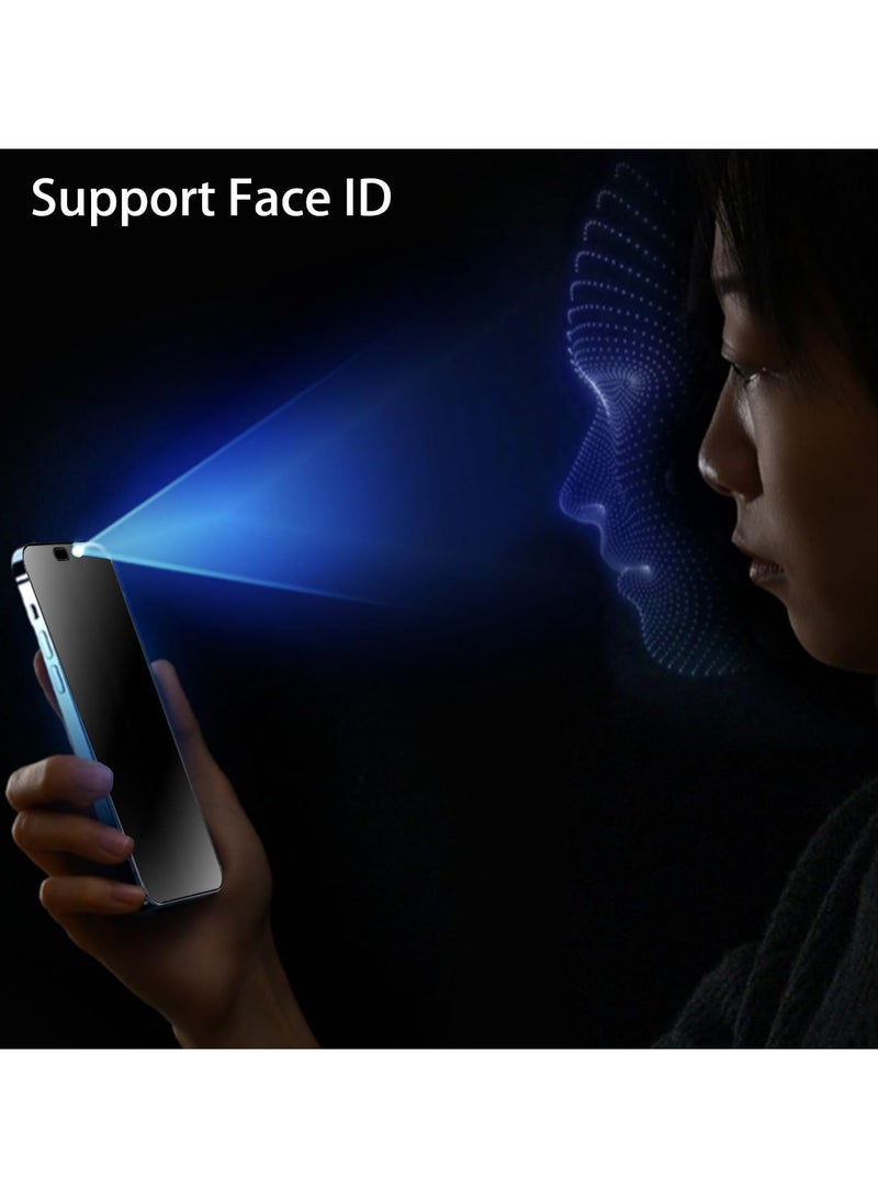 FARROBIZZ 2 Pack Matte Privacy Tempered Glass for Samsung Galaxy S24 Ultra Anti-glare Anti-Spy Screen Protector Anti-Peeping Film Support Finger Unlock 6.8 inch