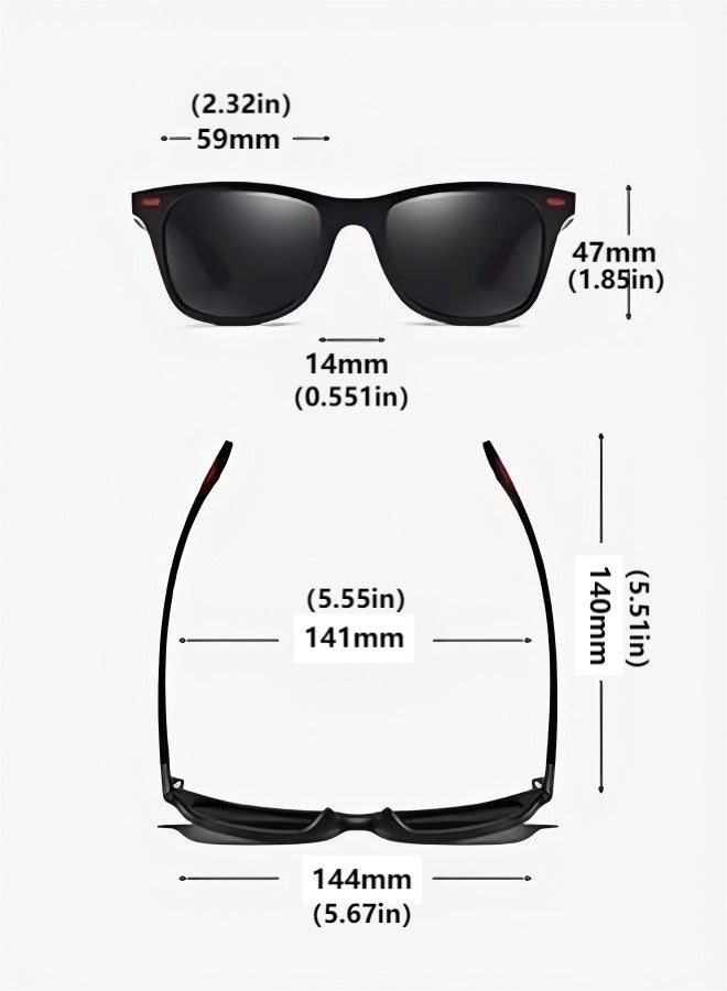 4-Piece Set Of Men's And Women's Sunglasses, Outdoor Casual Sports Glasses, Suitable For Vacation Driving And Cycling - Image 4