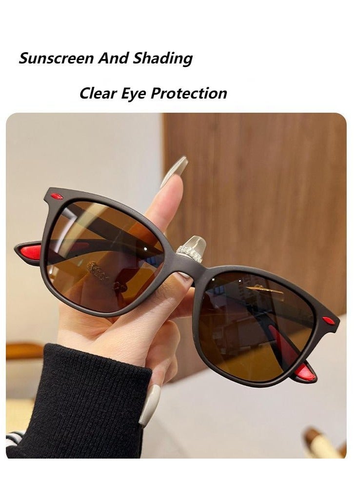 4-Piece Set Of Men's And Women's Sunglasses, Outdoor Casual Sports Glasses, Suitable For Vacation Driving And Cycling - Image 2