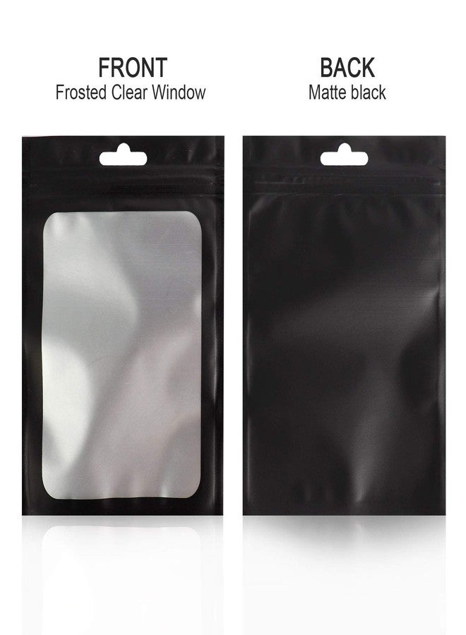 Bezall 100Pcs Mini Resealable Mylar Bags with Window, Smell Proof Zip Lock Food Storage Bags Foil Pouch for Packaging Small Business Candy Sample Jewelry (Black, 3x4.7 Inches) - Image 4