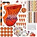 Silipull 152 Pcs Ball Piata Ball Party Supplies with Blindfold and Stick for Kids Birthday Party Decorations Foam Stress Slap Bracelets Whistle Favors for Boys GirlsBasketball - Image 2