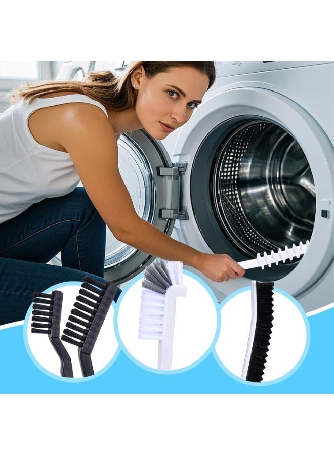 LuckyNov 6 Pcs Washing Machine Cleaning Brush Kits Crevice Cleaning Brush, Front Load Washer Cleaner Tools Accessories Long Handle Gap Hard Bristle Cleaning Supplies for Tight Spaces and Washer Rubber Seal - Image 5