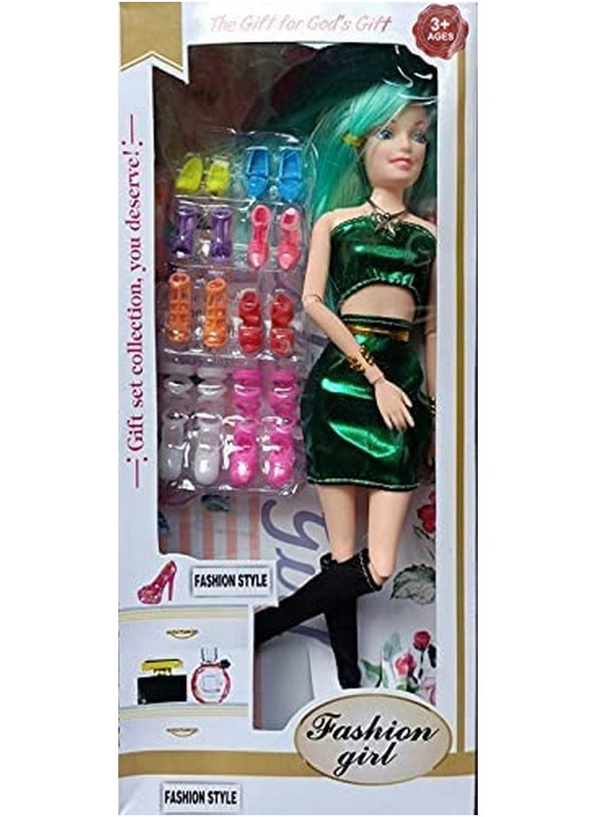 mQFIT - mQFIT Fashion Doll with Dresses Makeup and Cute Doll Accessories Style Wardrobe Doll (Multicolor) - Image 1
