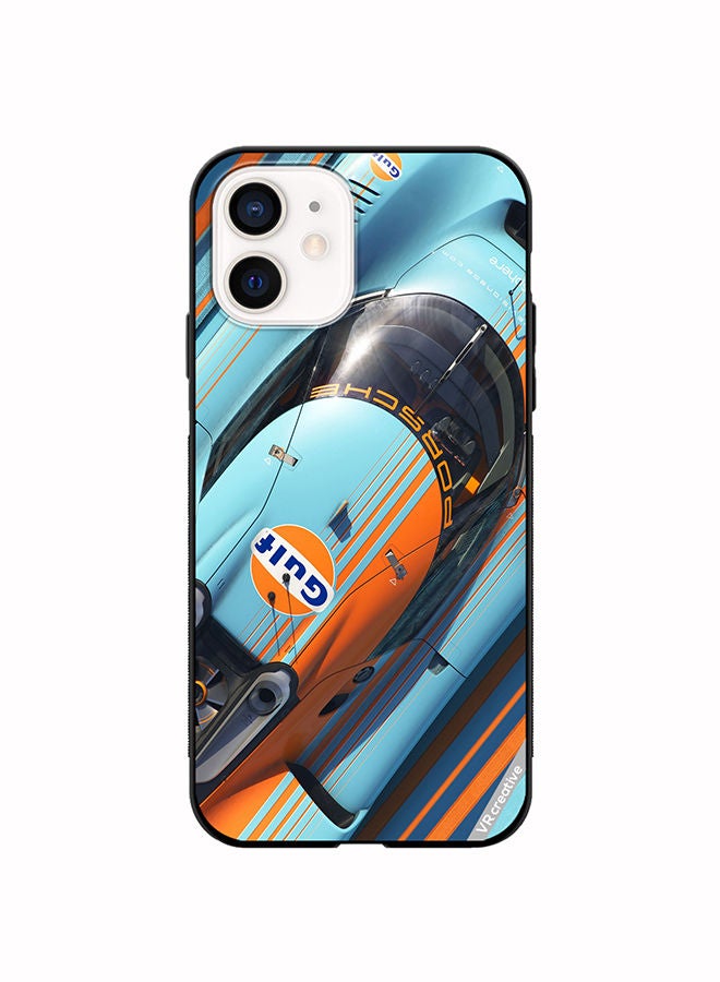 VR CREATIVE Protective Case Cover For Apple iPhone 12 mini Porsche Gulf Design Multicolour - Image 1