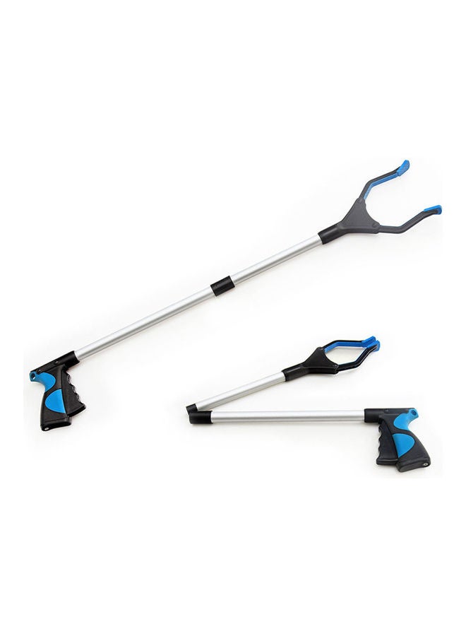 Aluminum Alloy Curved Handle Design Foldable Long Trash Clamps Multicolour - Image 2