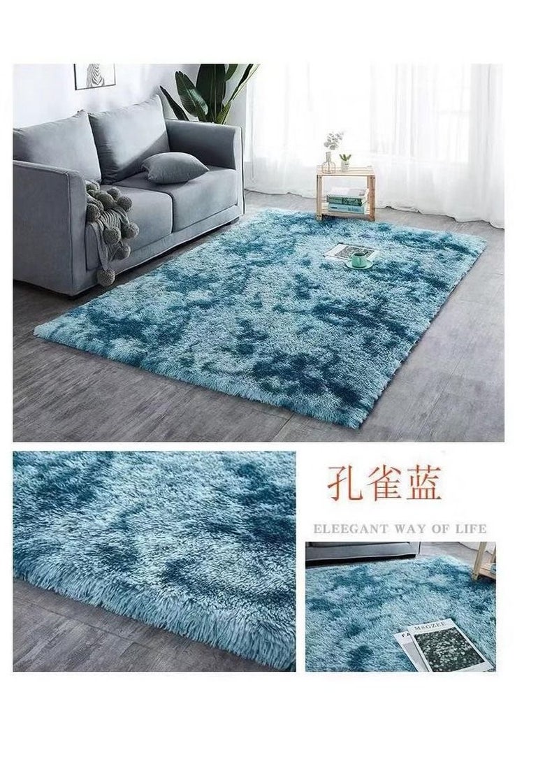 سجاد قطيفة منفوش لتزيين غرفة المعيشة سجاد سميك لغرف النوم مضاد للانزلاق سجاد أرضي سجاد كبير صلب سجادة حمام للأرضية - Image 1