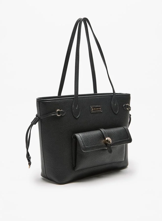 Celeste Textured Tote Bag with Zip Closure and Top Handle