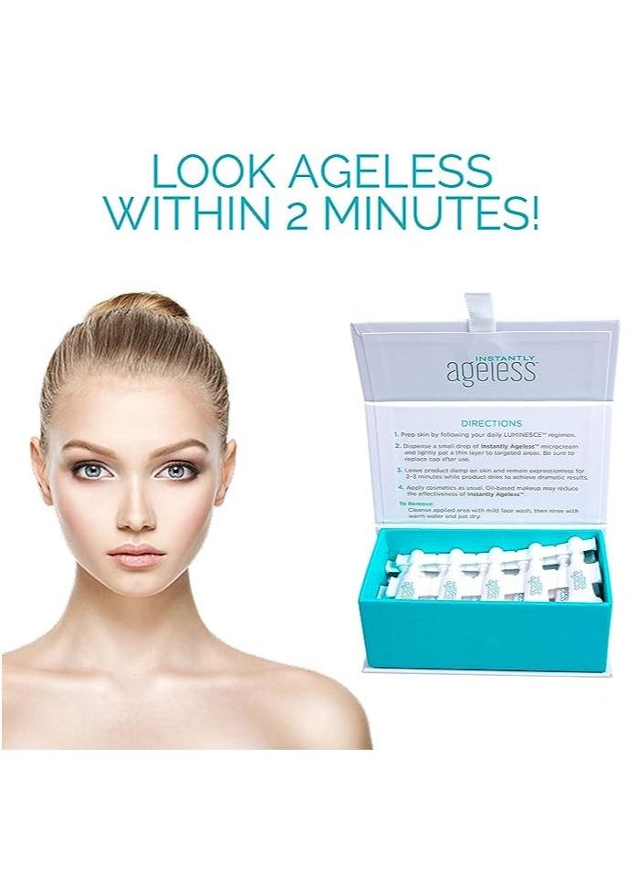 Instantly Ageless - Instantly Ageless Facelift Anti-wrinkle Micro-cream to reduce visibly reduce signs of aging in a Box, 25 Vials - Image 1