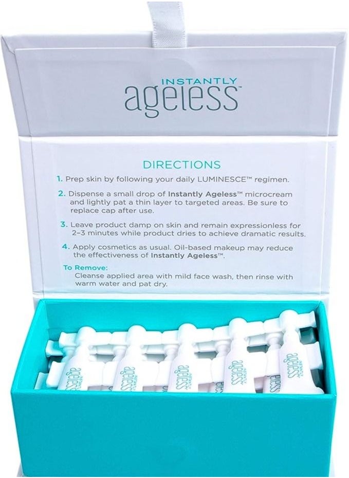 Instantly Ageless - Instantly Ageless Facelift Anti-wrinkle Micro-cream to reduce visibly reduce signs of aging in a Box, 25 Vials - Image 1