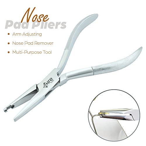 Spire tools ® Nose Pad Arm Adjusting Pliers Eyeglass Arms Frame Eyeglasses Nose Pad Remover, Multi-purpose Optical Optician Tools for Glasses Repair Assembling & Adjusting - Image 5
