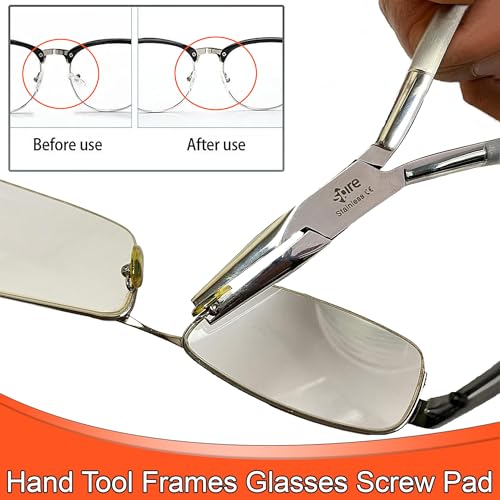 Spire tools ® Nose Pad Arm Adjusting Pliers Eyeglass Arms Frame Eyeglasses Nose Pad Remover, Multi-purpose Optical Optician Tools for Glasses Repair Assembling & Adjusting - Image 2