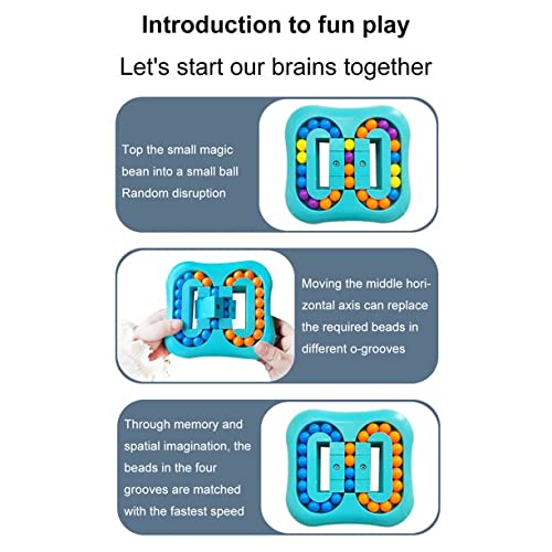 PLUSPOINT IQ Ball Puzzle Rotating Magic Bean Cube Toy for Children - Engaging Mind-Bending Puzzle Game with Multiple Challenges to Boost Concentration and Problem Solving - Image 3